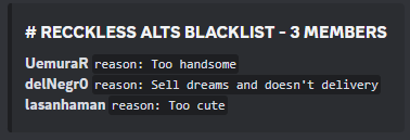 Blacklist Database